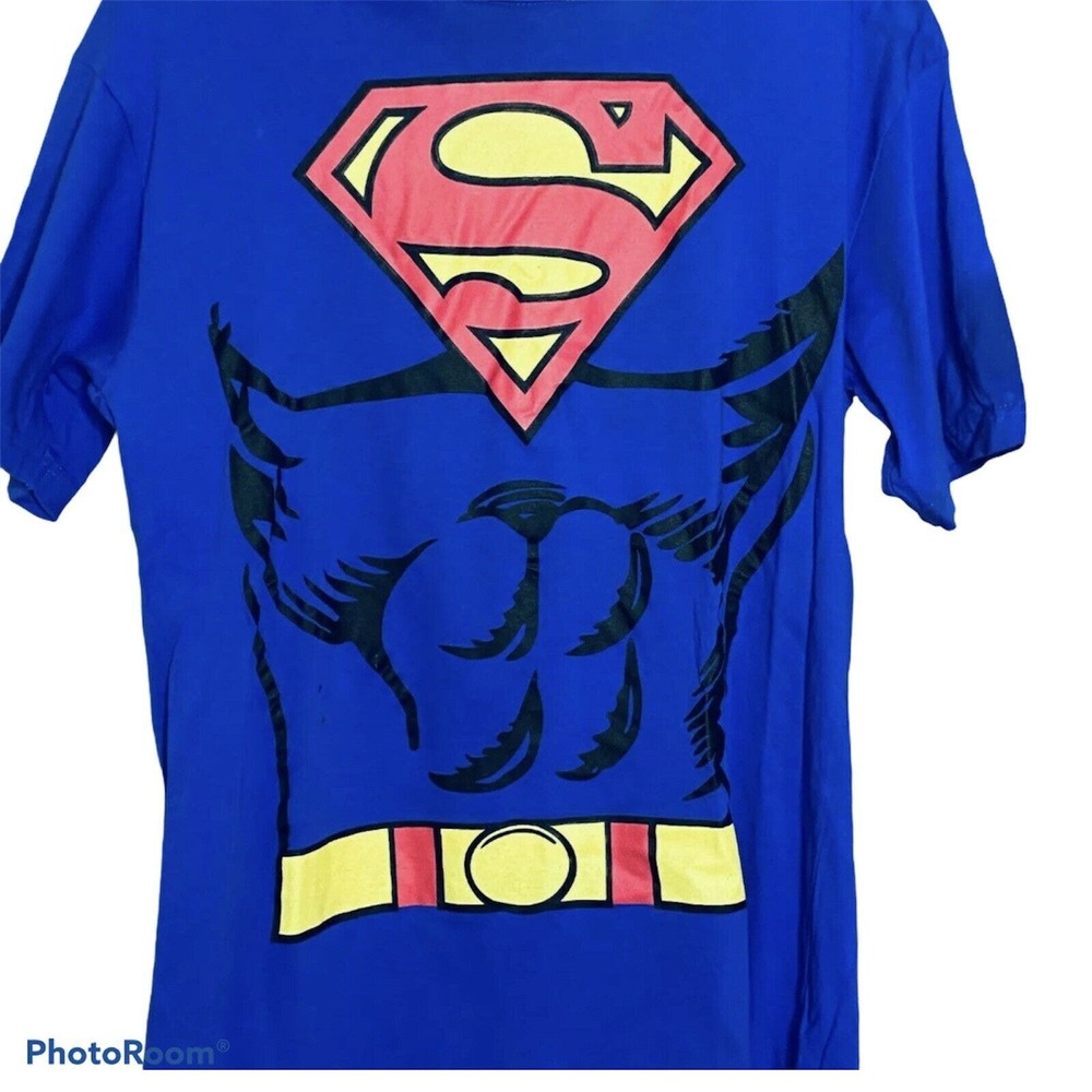 Rubies Superman Women's T-Shirt Red Cape Crew Neck Halloween‎ Costume M - Picture 2 of 3